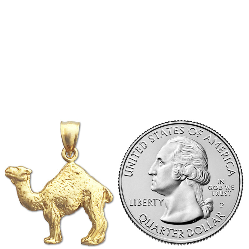 14K Gold Camel Pendant