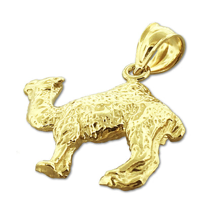 14K Gold Camel Pendant