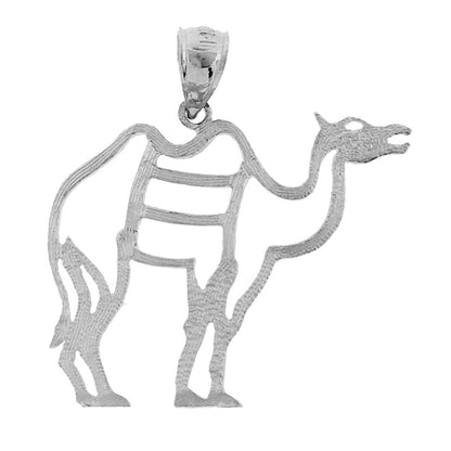 14K Gold Cut-Out Camel Pendant