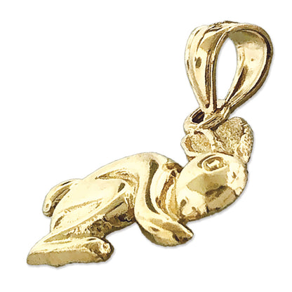 14K Gold Bunny Charm