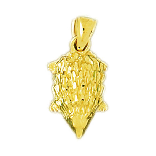 14K Gold Hamster Pendant