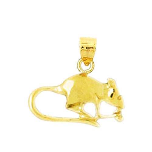 14K Gold Mouse Charm