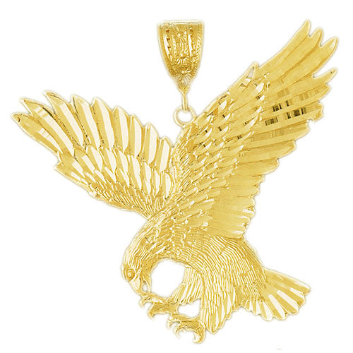 14K Gold Great Eagle Pendant
