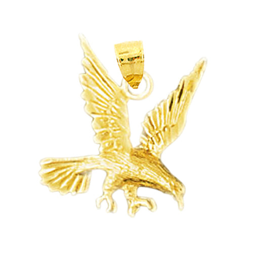 14K Gold Eagle Charm