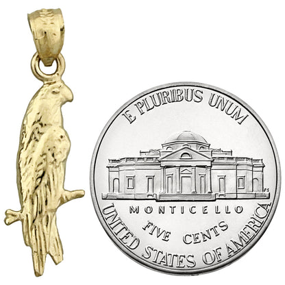14K Gold Parrot Charm