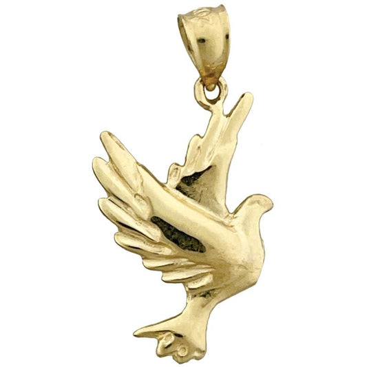 14K Gold Dove Pendant