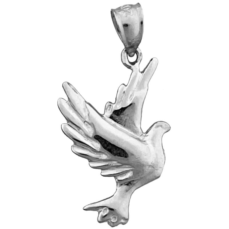 14K Gold Dove Pendant