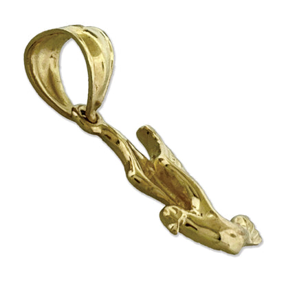 14K Gold Flying Dove Charm