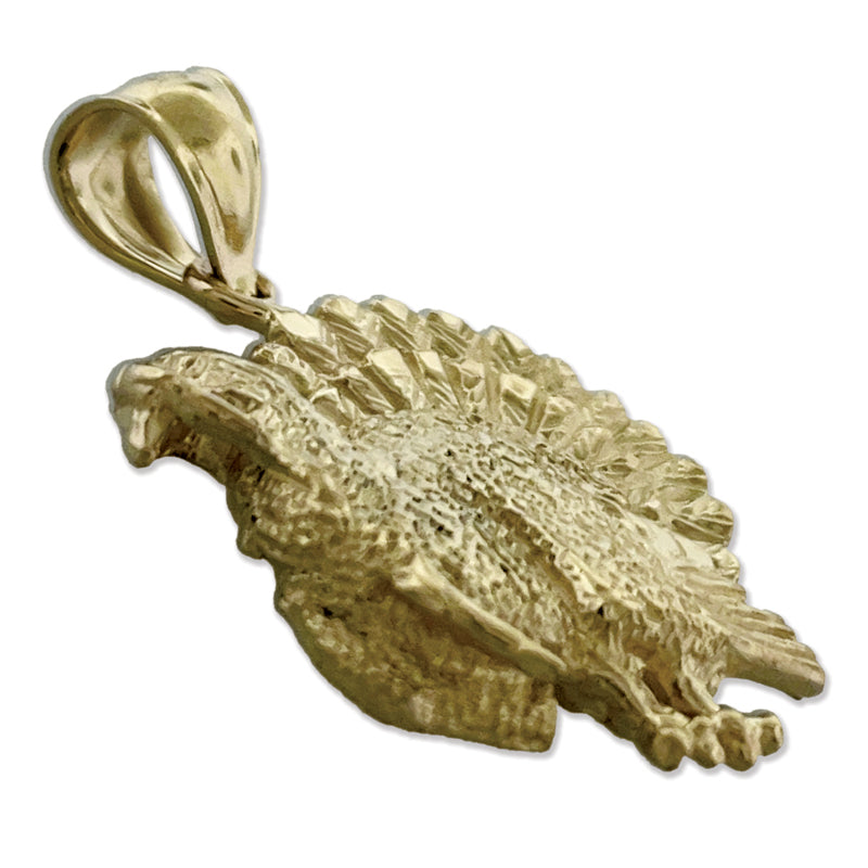 14K Gold Turkey Pendant