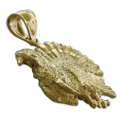 14K Gold Turkey Pendant