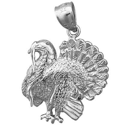 14K Gold Turkey Pendant