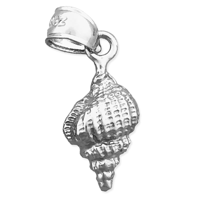 14K Gold Mollusk Shell Charm