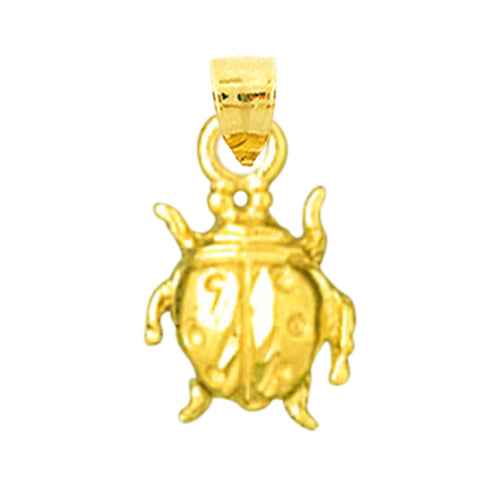 14K Gold Ladybug Mini Charm