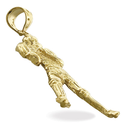 14K Gold Quarterback Pendant