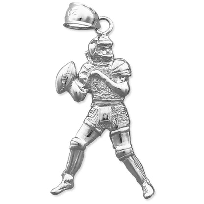 14K Gold Quarterback Pendant