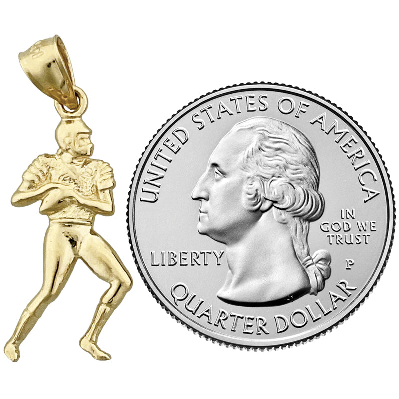 14K Gold Quarterback Charm