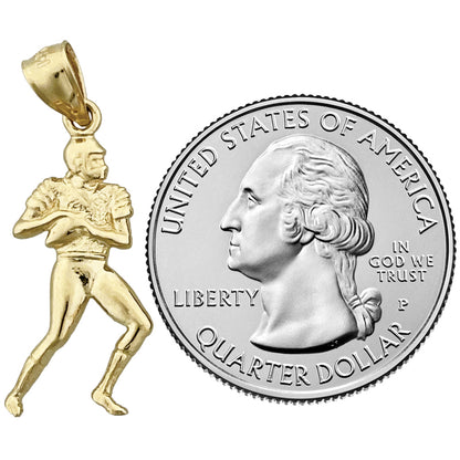 14K Gold Quarterback Charm