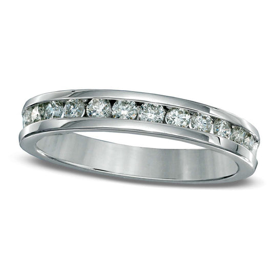 Previously Owned - 0.50 CT. T.W. Natural Diamond Anniversary Band in Solid 10K White Gold