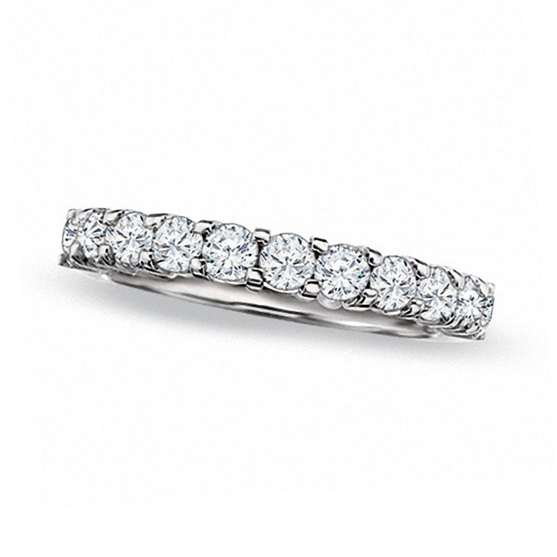 Previously Owned - 1.0 CT. T.W. Natural Diamond Band in Solid 18K White Gold (E/I1)