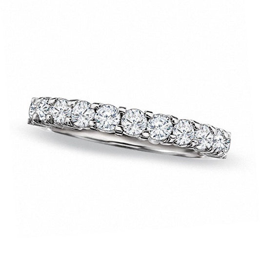 Previously Owned - 1.0 CT. T.W. Natural Diamond Band in Solid 18K White Gold (E/I1)