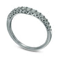 Previously Owned - 0.33 CT. T.W. Natural Diamond Contour Wedding Band in Solid 14K White Gold