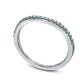 Previously Owned - 0.13 CT. T.W. Natural Diamond Contour Wedding Band in Solid 14K White Gold