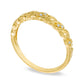 Previously Owned - Natural Diamond Accent Antique Vintage-Style Cascading Anniversary Band in Solid 10K Yellow Gold