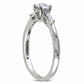 Previously Owned - 0.50 CT. T.W. Natural Diamond Three Stone Engagement Ring in Solid 14K White Gold