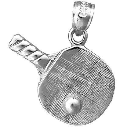 14K Gold Ping Pong Paddle Charm