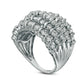 Previously Owned - 2.0 CT. T.W. Natural Diamond Spiral Multi-Row Anniversary Ring in Solid 10K White Gold