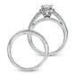 Previously Owned - Celebration Lux® 1.20 CT. T.W. Princess-Cut Natural Diamond Bridal Engagement Ring Set in Solid 14K White Gold (I/SI2)