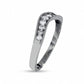 Previously Owned - 0.25 CT. T.W. Natural Diamond Contour Band in Solid 14K White Gold