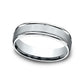 Previously Owned - Men's 6.0mm Satin Finish Stepped Edge Comfort-Fit Wedding Band in Solid 10K White Gold