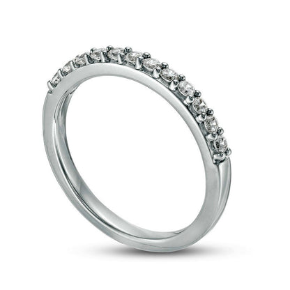 Previously Owned - 0.33 CT. T.W. Colorless Natural Diamond Band in Solid 18K White Gold