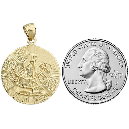 14K Gold Hole In One Golf Medallion