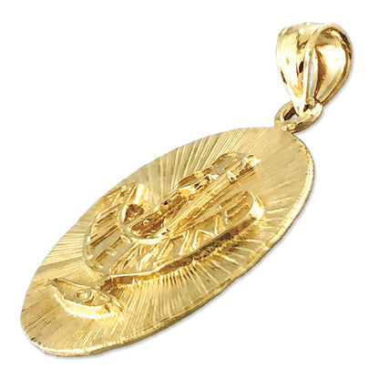 14K Gold Hole In One Golf Medallion