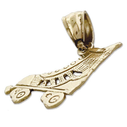 14K Gold Roller Skate Charm