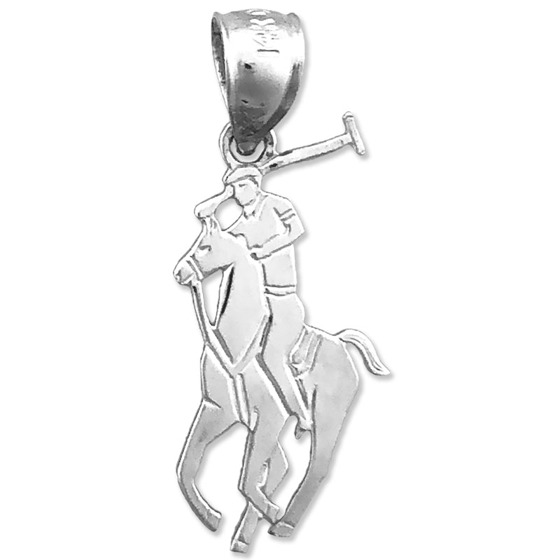 14K Gold Small Polo Charm