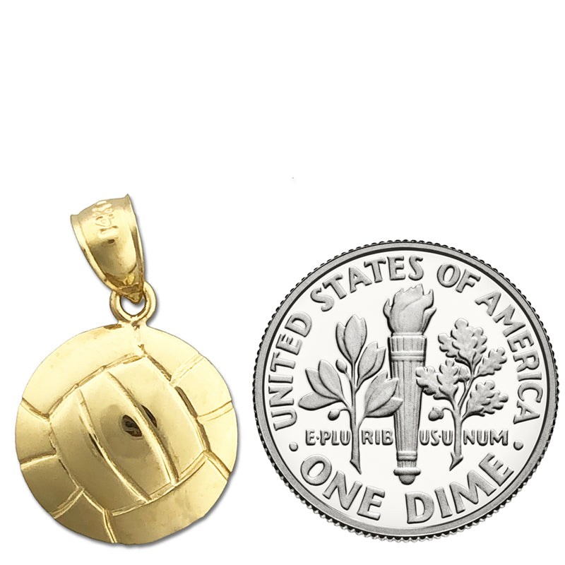 14K Gold Volleyball Charm