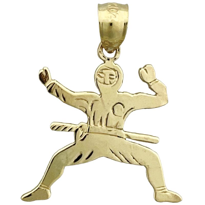 14K Gold Ninja Charm