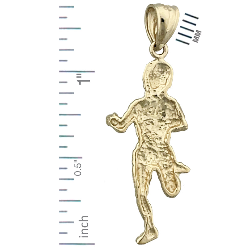 14K Gold Marathon Runner Pendant