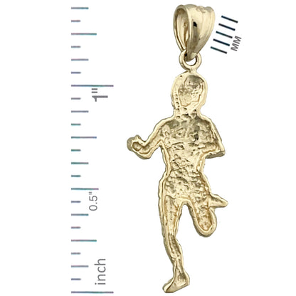 14K Gold Marathon Runner Pendant