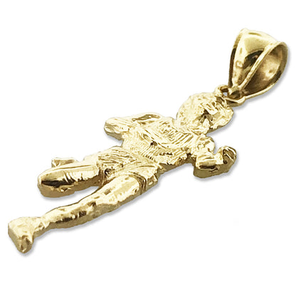 14K Gold Marathon Runner Pendant