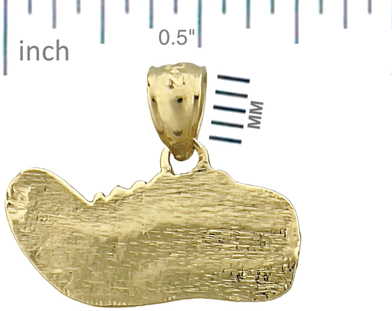 14K Gold Runner Shoe Charm