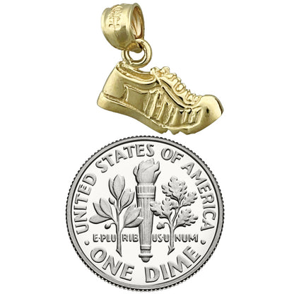 14K Gold Running Shoe Charm