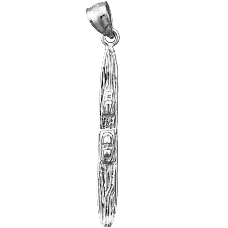 14K Gold 3D Water Ski Pendant