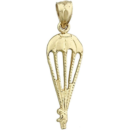 14K Gold Parachute Charm