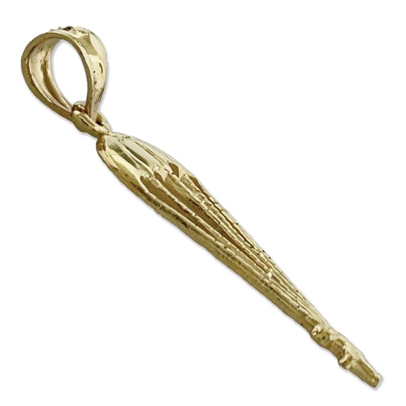 14K Gold Parachute Charm