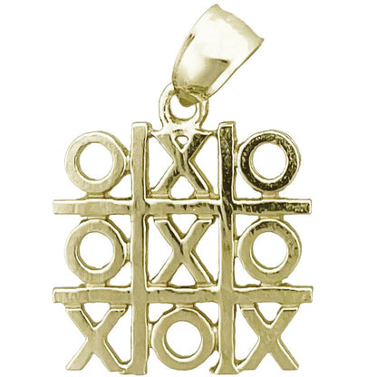14K Gold Tic-Tac-Toe Charm