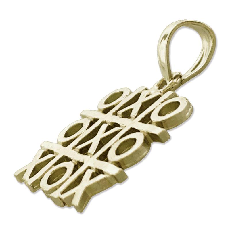 14K Gold Tic-Tac-Toe Charm